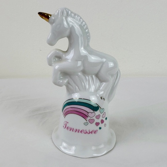 Vintage Ceramic Tennessee Unicorn Bell - Picture 1 of 10
